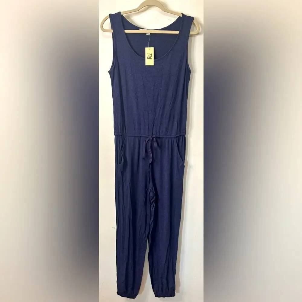 Nwt- Max Studio- Cotton Jersey Jumpsuit-Small - Picture 2 of 5